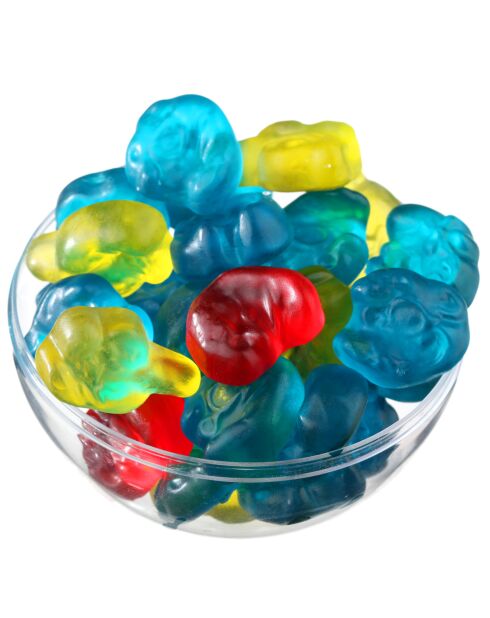 Caja de 30 bolsas de caramelos Mini Smurfs