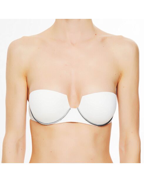 Haut de maillot de bain bandeau Wired ivoire