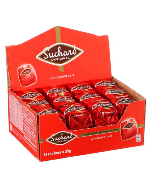 Boite de 24 Rochers au chocolat au lait