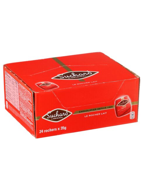 Boite de 24 Rochers au chocolat au lait