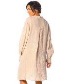 Robe 100% Lin Pivoine beige