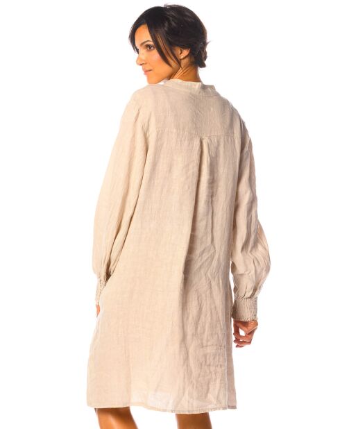 Robe 100% Lin Pivoine beige