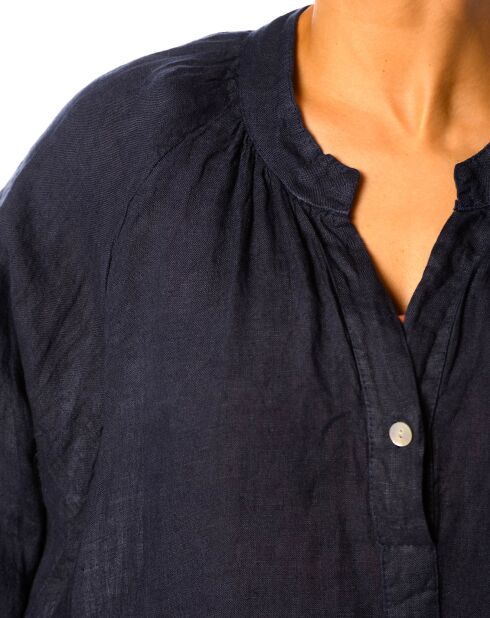 Robe 100% Lin Callune marine