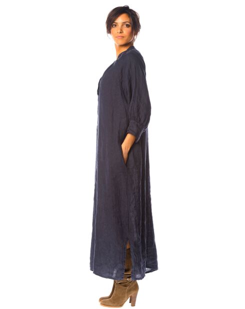 Robe 100% Lin Callune marine
