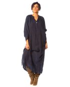Robe 100% Lin Callune marine