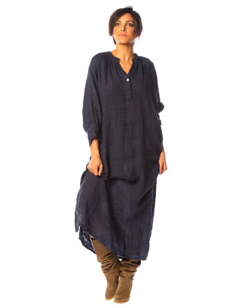 Robe 100% Lin Callune marine