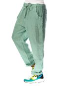 Pantalon 100% Lin Camelia vert