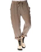 Pantalon 100% Lin Camelia taupe