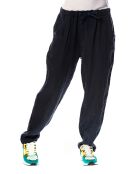Pantalon 100% Lin Camelia marine