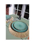 4 manteles individuales de ratán de madera de Paros, 38 cm de diámetro