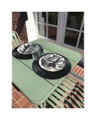 4 Sets de table rond en rotin Paros noirs -  D.38 cm