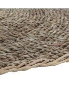 6 Sets de table rond Bali marron - D.38 cm