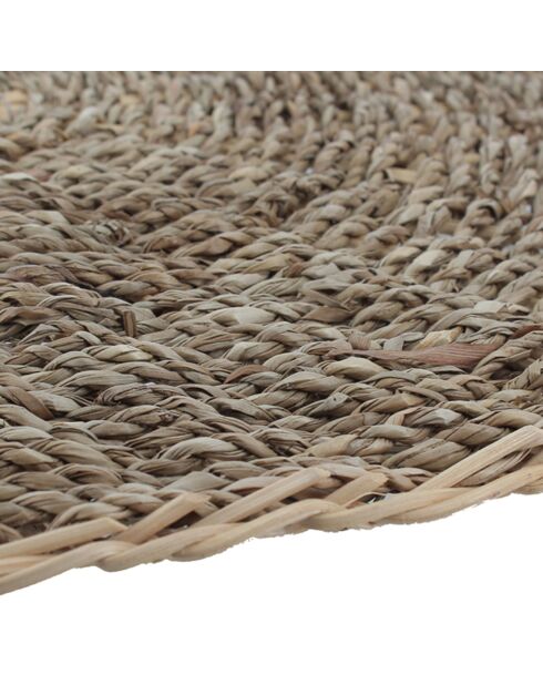 6 Sets de table rond Bali marron - D.38 cm