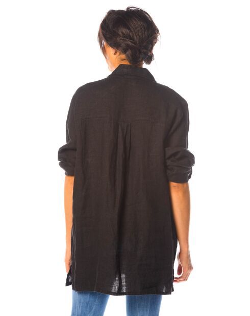 Chemise 100% Lin Sanve noire