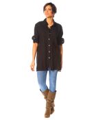 Chemise 100% Lin Sanve noire