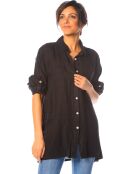Chemise 100% Lin Sanve noire