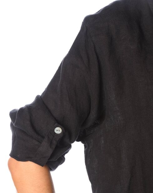 Chemise 100% Lin Sanve noire