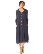 Chemise longue 100% Lin Kalmie marine