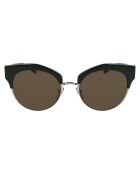 Dunkelgrüne Damen-Sonnenbrille