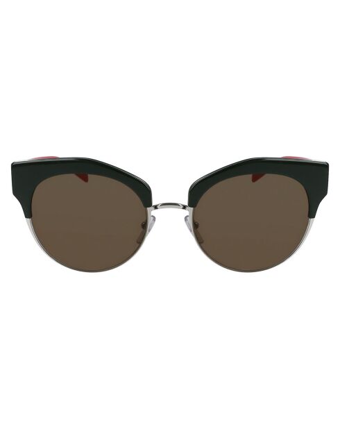 Dunkelgrüne Damen-Sonnenbrille