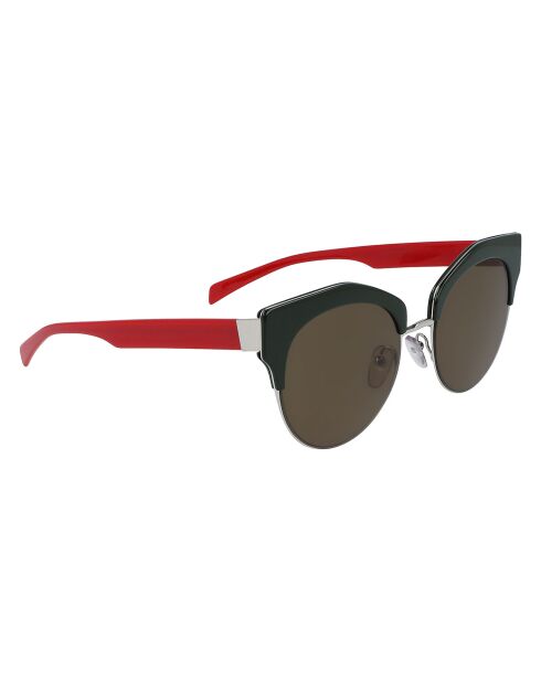 Dunkelgrüne Damen-Sonnenbrille