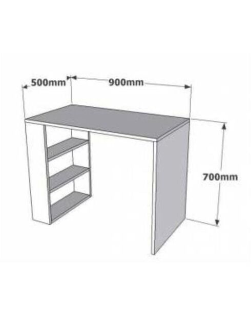 Bureau Cool noyer - 90x70x50 cm
