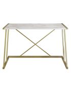 Bureau Anemon blanc/doré - 120x75x60 cm