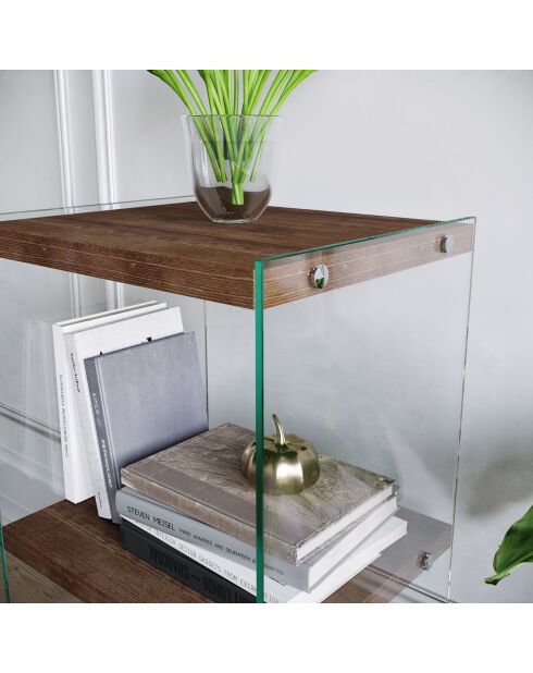 Bibliothèque R300 noyer - 40x80x35 cm