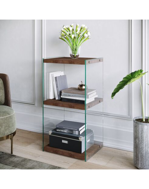 Bibliothèque R300 noyer - 40x80x35 cm