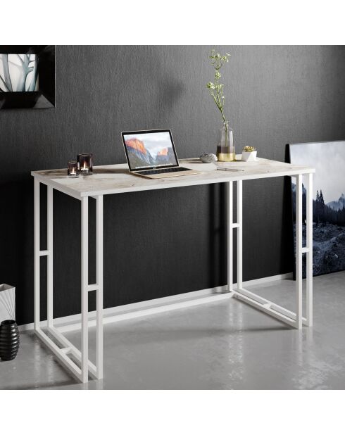 Alfa weißer Schreibtisch - 120x60x75 cm