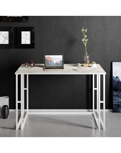 Alfa weißer Schreibtisch - 120x60x75 cm