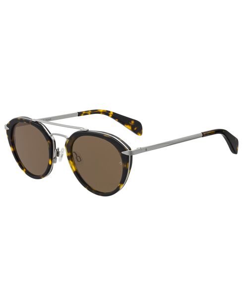Lunette de soleil Femme havane vert