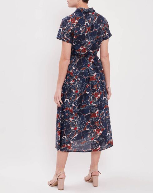 Marineblauwe jurk Camelia