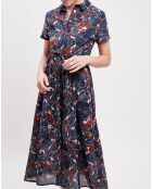 Marineblauwe jurk Camelia