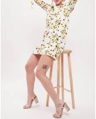 Robe Cherie imprimée écrue