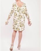Robe Cherie imprimée écrue