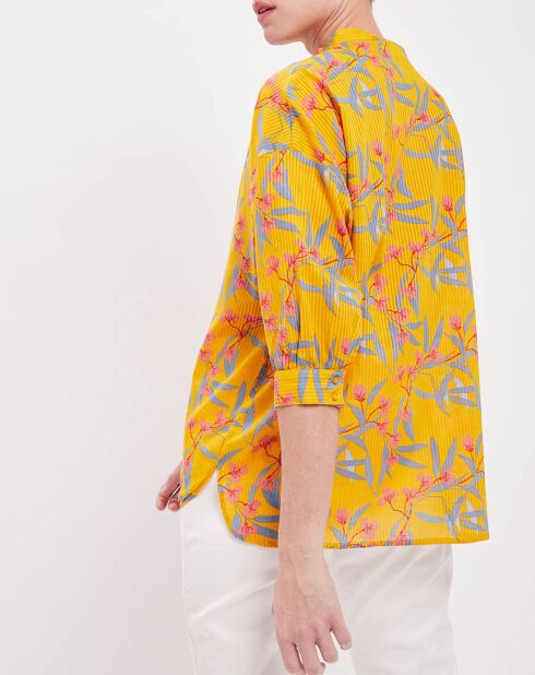 Chemise Clothilde imprimée miel