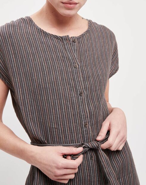 Robe 100% Lin Constance charcoal