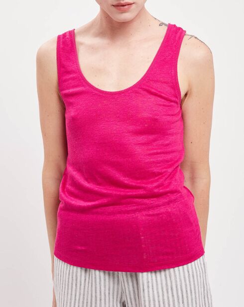 T-Shirt 100% Lin Jeson hortensia