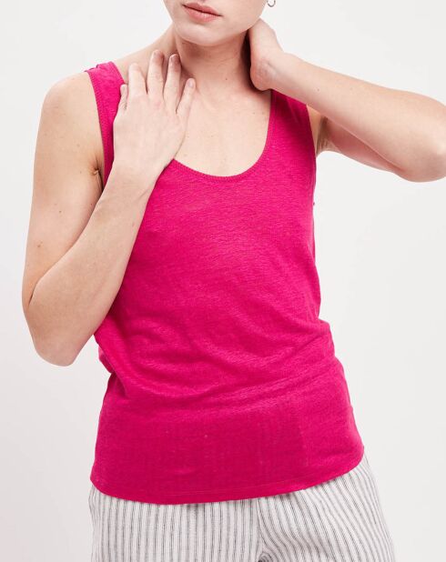 T-Shirt 100% Lin Jeson hortensia