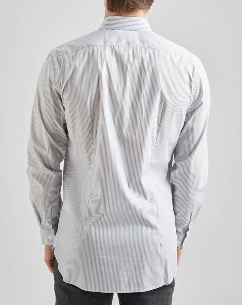 Chemise habillée gris/blanc