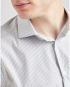 Chemise habillée gris/blanc