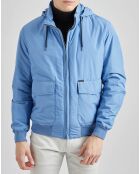 Blouson oxford bleu ciel