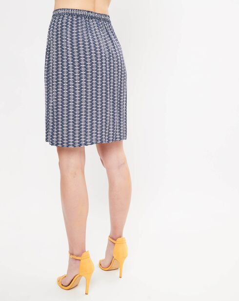 Jupe Lesia imprimée marine