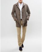 Manteau 100% Laine marron