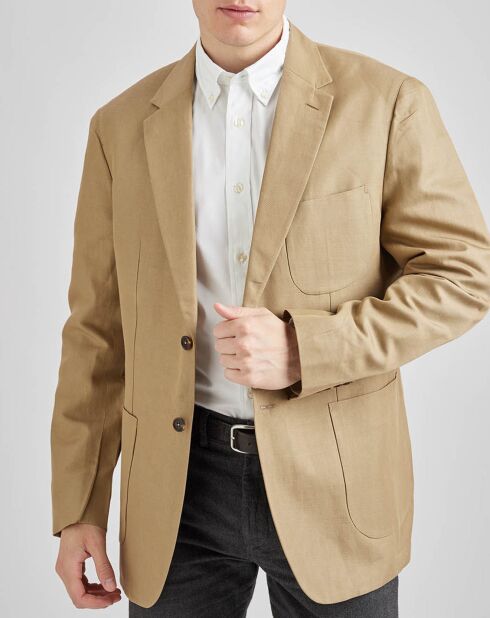 Veste en Lin mélangé casual beige