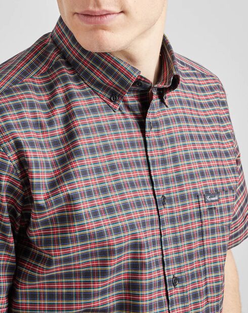 Chemise casual rouge/multicolore