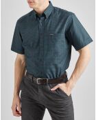 Chemise casual vert/marine