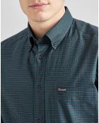 Chemise casual vert/marine