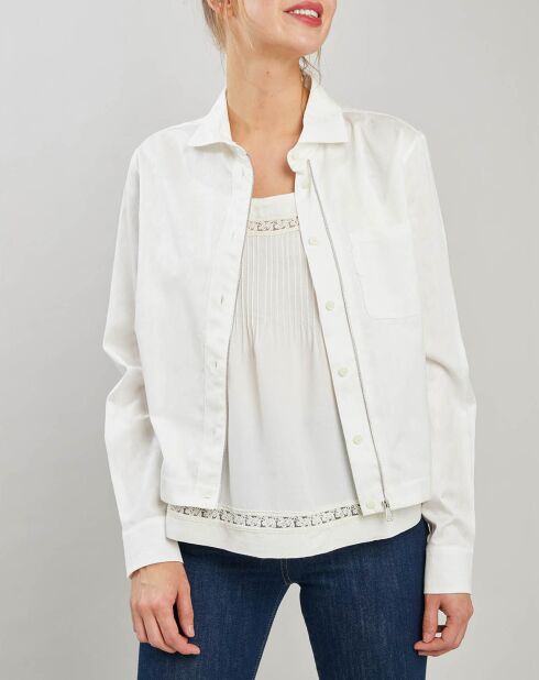 Veste légère en Coton blanche